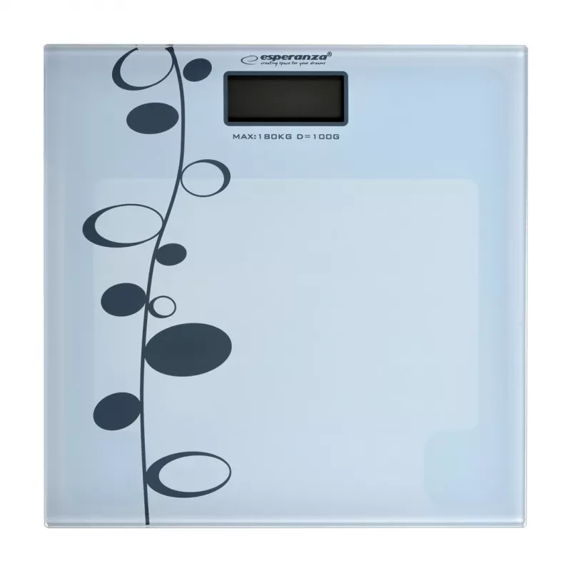 Osobná váha Esperanza Zumba EBS005 - elektronická, 180 kg, biele sklo