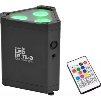 LED IP reflektor EUROLITE TL-3 QCL (model 51914270) — poveternostne odolný pódiový/architektonický reflektor