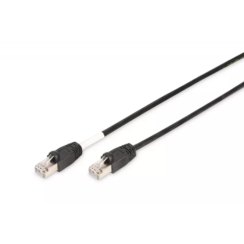 Digitus sieťový kábel CAT 6 S/FTP outdoorový patch kábel RJ-45 Cat6 10 m čierny