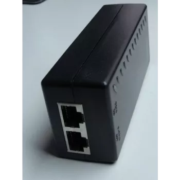 WANTEC 5561, rýchly Ethernet, 10,100 Mbit/s, 802.3af, čierna, skrat, 48 V