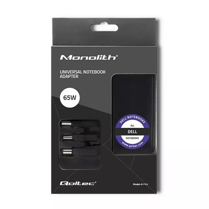 Napájací zdroj menič Qoltec 51762 65W čierny