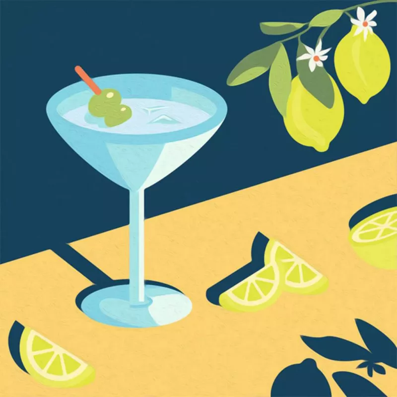 Maliarska sada Ravensburger CreArt Mocktail Lemon – sada maľovania podľa čísel