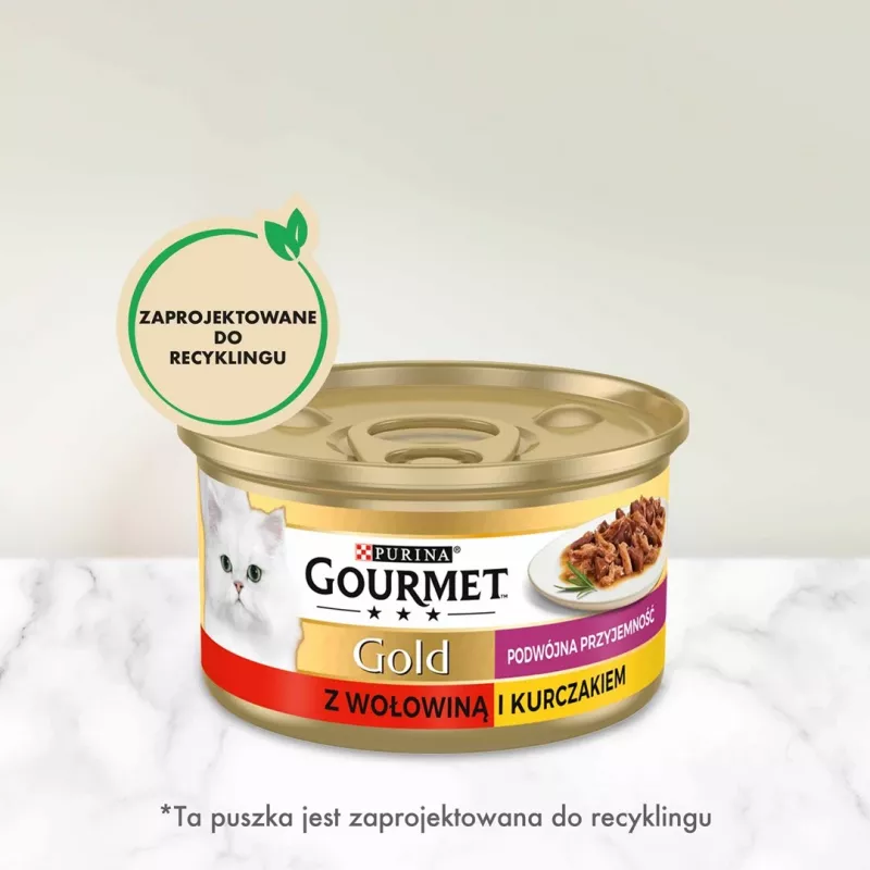 Gourmet Gold - mix hovädziny a kurčiny 85g