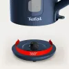 Elektrická kanvica Tefal KO2M0410 — 1,7 L, 2400 W, modrá, ukazovateľ hladiny vody, filter proti vodnému kameňu