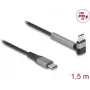 USB kábel DeLOCK 81172 1,5 m USB-C čierny sivý USB 2.0