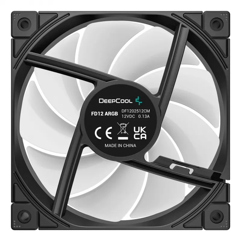DeepCool FD12 ARGB R-FD12-BKAPN3-G ventilátory do skrinky, 120 mm (120x120x25), 12 V, balenie 3 ks, čierne