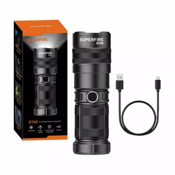 Baterka Superfire GT60, 2600 lm, USB-C nabíjateľná ručná lampa