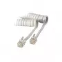 S/CONN 4m RJ10 priehľadná biela S/CONN 4m RJ10