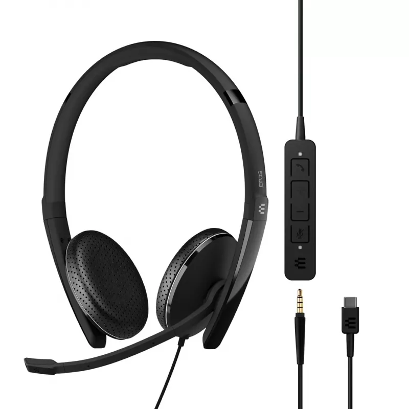 EPOS ADAPT 165 USB-C II headset káblový cez hlavu kancelária/callcentrum USB Type-C čierny