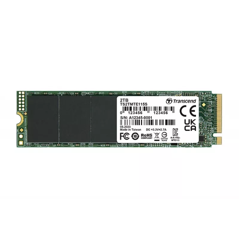 SSD disk Transcend 1 TB M.2 PCIe Gen3 x4 NVMe TS1TMTE115S