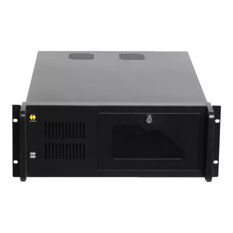 Netrack NP5104 19-palcová 4U rackmount serverová skriňa, microATX/ATX/eATX, hĺbka 530 mm
