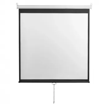 Projekčné plátno SBOX PSM-100-2 180×180 cm manuálne na nástennú/stropnú montáž