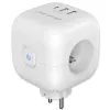 Predlžovacia zásuvka QOLTEC 52548 s 3× AC zásuvkami a USB portom
