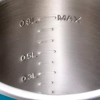Makita KT001GZ elektrická kanvica 0,8 L čierna, modrá