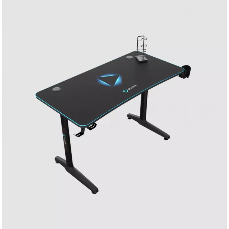 Herný stôl Onex GD1200H — 1200 mm doska s držiakom na nápoje a hákom na headset