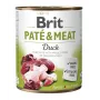 BRIT Paté & Meat s kačacím mäsom - mokré krmivo pre psov - 800g