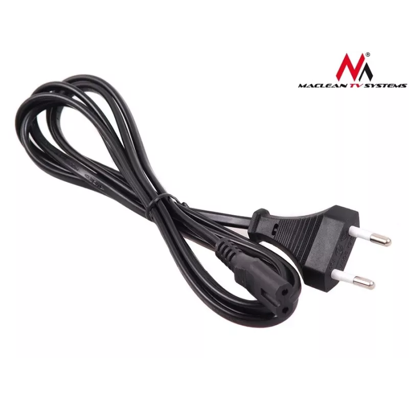 Maclean MCTV-809 Napájací kábel zástrčka EU na Figure-8 (C7), 1,5 m