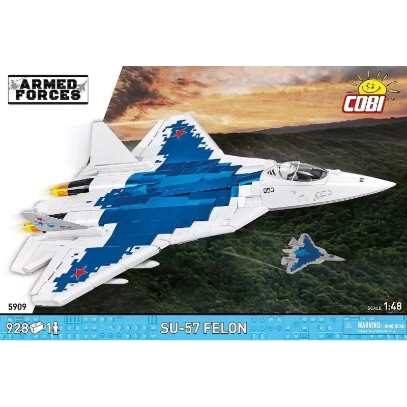 Stavebnica Cobi SU-57 Felon, 928 dielov – Cobi model COBl-5909
