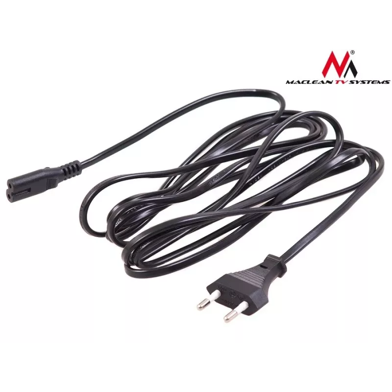 Maclean MCTV-809 Napájací kábel zástrčka EU na Figure-8 (C7), 1,5 m