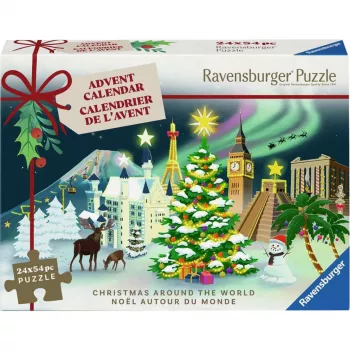 Ravensburger adventný kalendár mini puzzle