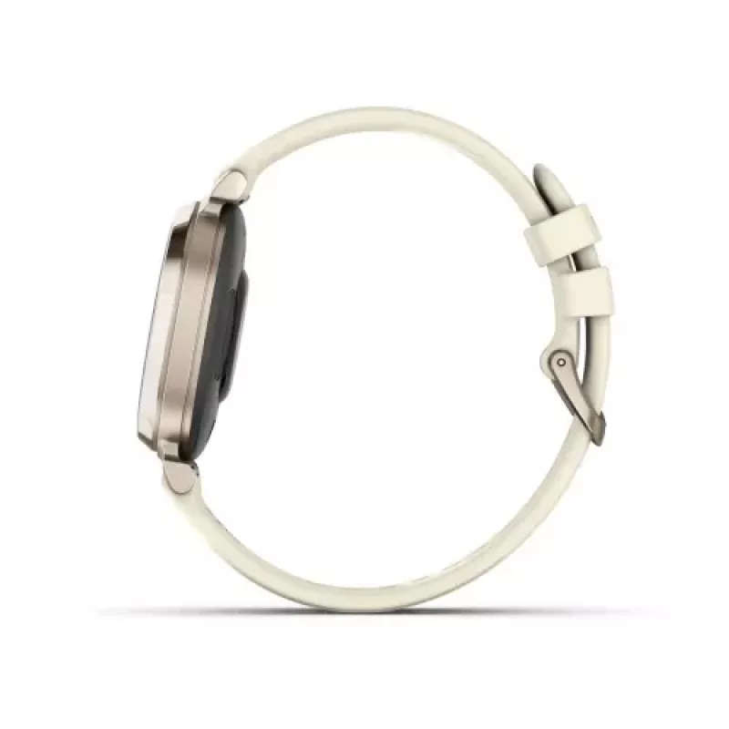 Garmin Lily 2 35 mm inteligentné hodinky s GPS, dotykový LCD displej 2,1 cm (0,84") 240 x 201, hliníkové puzdro, silikónový remienok Coconut, krémovo zlaté