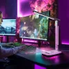 Stolná lampa Hawk HW-LAMP04 biela LED nastaviteľná, biely povrch, nastaviteľná hlava a rameno