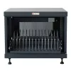 Rackový regál TECHLY 367652 organizér káblov s 3M lepiacou páskou, oceľ, 550×550×410 mm, čierny