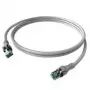 Sacon EasyLan DualBoot PushPull - patch kábel - RJ-45 (M) na RJ-45 (M) - 5 m - STP - CAT 6a - IEEE 802.5/IEEE 802.3 - zaliaty - sivý (CPP1OAAAAA0050)