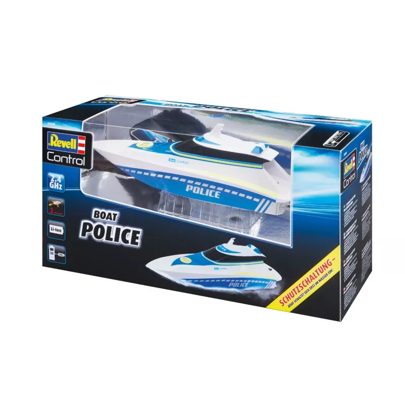 Revell Control Waterpolice RC motorový čln pre začiatočníkov 100% RtR 350 mm (24138)