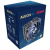 Vzduchový chladič Akasa Alucia H4 12 cm čierny modrý hydrodynamické klzné ložisko