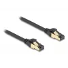 Sieťový kábel DeLOCK RJ45 Cat.6A konektor samec na konektor samec S/FTP 0,3 m čierny