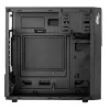Akyga AK19BK Micro-Tower PC skriňa, Micro-ATX / Mini-ITX, USB-C + USB 3.0 + 2x USB 2.0, bez napájacieho zdroja, čierna