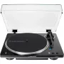 AT-LP70XBTBS, gramofón čierny/strieborný, integrovaný fono predzosilňovač, Bluetooth, plne automatický, remeňový pohon