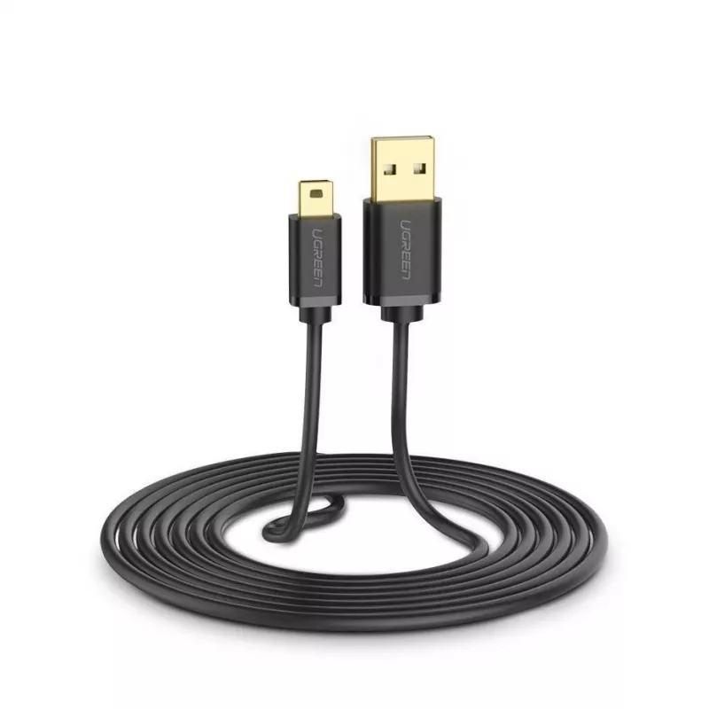 Ugreen USB kábel - Mini-USB 480 Mbit/s 3 m US132 (čierny)