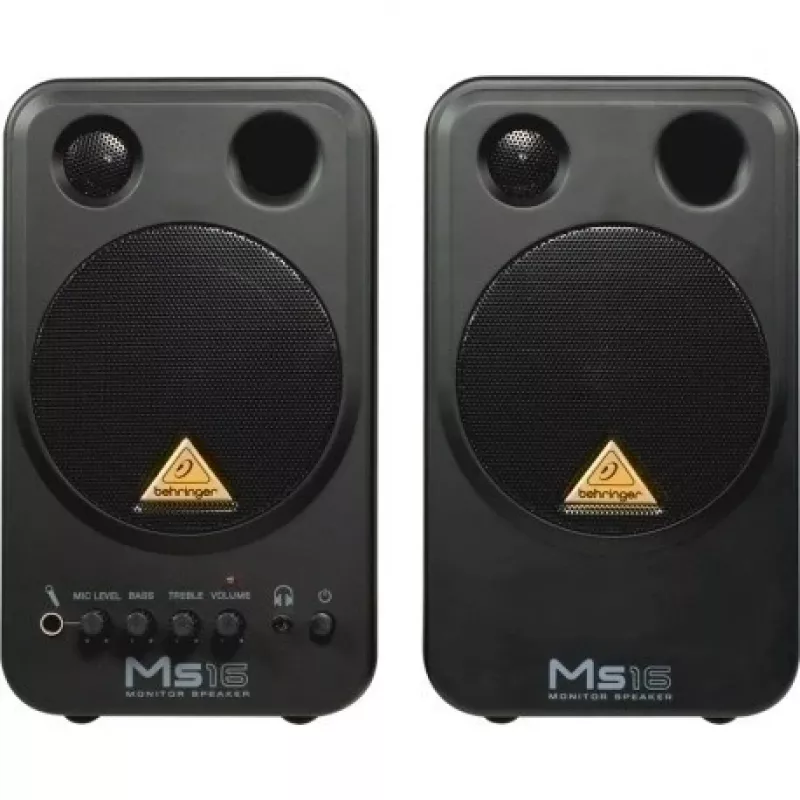 Behringer MS16 reproduktory 2-pásmové čierna káblové 16 W