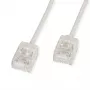 ROLINE UTP patch kábel Cat.6A, ultrakrátky RJ45, sivý, 3 m – sieťový – UTP (21.15.4403)