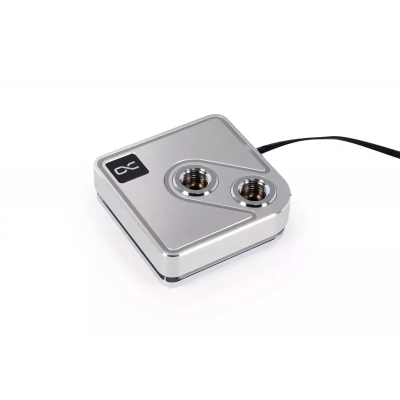 Vodný chladič vodného chladenia Alphacool 13447 mosadz meď striebro RGB 5V