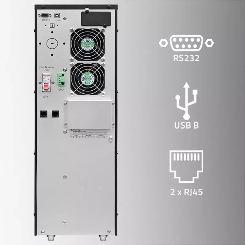 Záložný zdroj QOLTEC 52283 6kVA 6000W PF 1.0