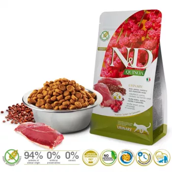 Farmina N&D Cat Quinoa Urinary kačacie 5 KG