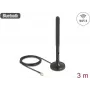 Delock 10039 Anténa WiFi 6 RP-SMA samec 3 dBi všesmerová, kábel RG-174 3 m