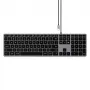 Satechi tenká W3 klávesnica USB-C s numerickým blokom (Space Grey)