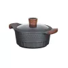 Kuchynské náčinie Resto Kitchenware Capella 2,6 L okrúhle čierne drevo