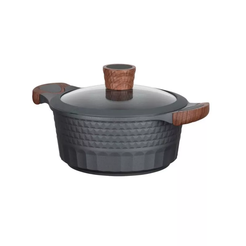 Kuchynské náčinie Resto Kitchenware Capella 2,6 L okrúhle čierne drevo