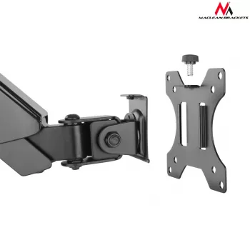 Stolový držiak monitora MACLEAN MC-775 pre 32 palcové (81,3 cm) obrazovky, VESA 75x75–100x100, do 8 kg, sivý