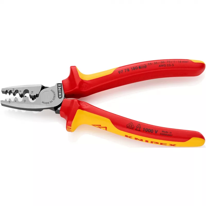 Kombinované kliešte na káble a konektory Knipex 97 78 180