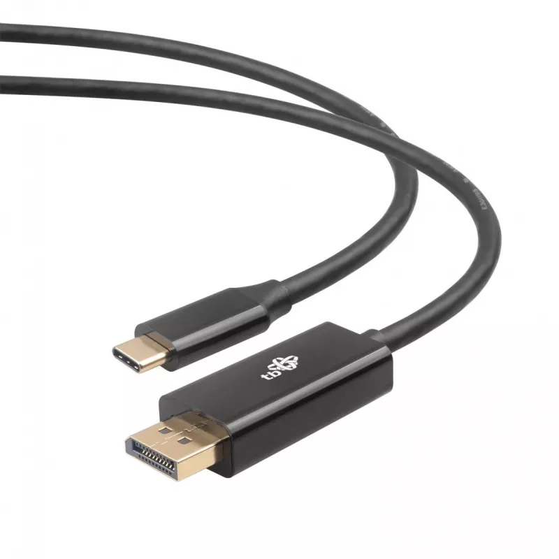 USB-C na DisplayPort kábel TB AKTBXVDUSBCDP2B 2 m – čierny