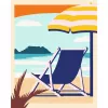 Maľovacia sada Ravensburger CreArt – Relax at the Beach (23897) umelecká sada