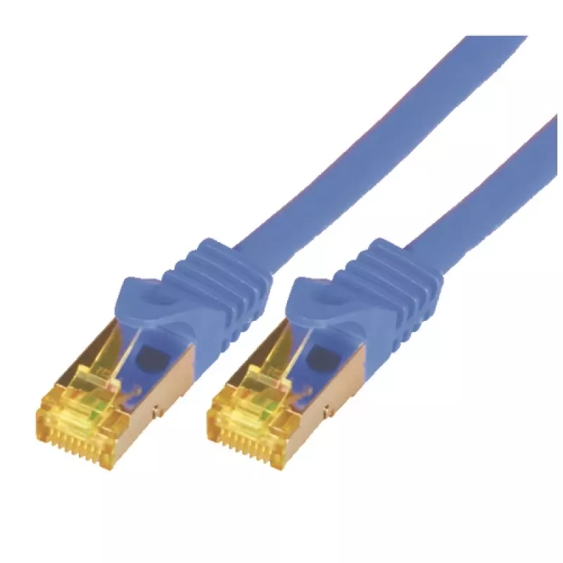 Sieťový kábel M-Cab 7,5 m RJ-45 Cat7 modrý S/FTP