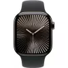 Apple Watch S10 Slate Titanium športový remienok čierny - M/L GPS + Cellular 42mm MWXH3QF/A 2024