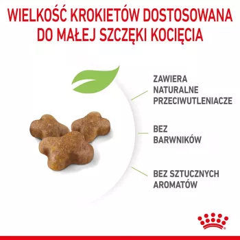 Suché krmivo pre mačky Royal Canin Kitten 10 kg – kurča, 36 % proteín, 18 % tuk, pre mačiatka a gravidné/laktujúce kráľovné